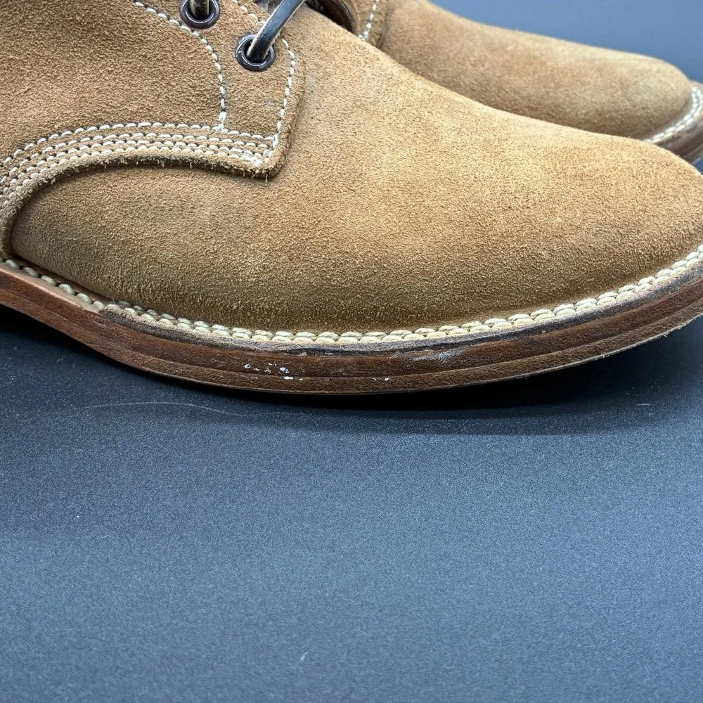 Viberg x Mr Porter Boondocker Service Boots Men's 8.5 Tan Roughout Suede